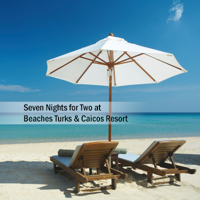 BEACHES<sup>®</sup> Turks & Caicos Resort - Relax and unwind during your stay for 2 adults in the French Village at Beaches<sup>®</sup> Resort Turks & Caicos. You will enjoy 7 nights at this all-inclusive oceanfront resort on 12 miles of beach lapped by clear turquoise waters. Subject to availability based on request. Airfare not included.